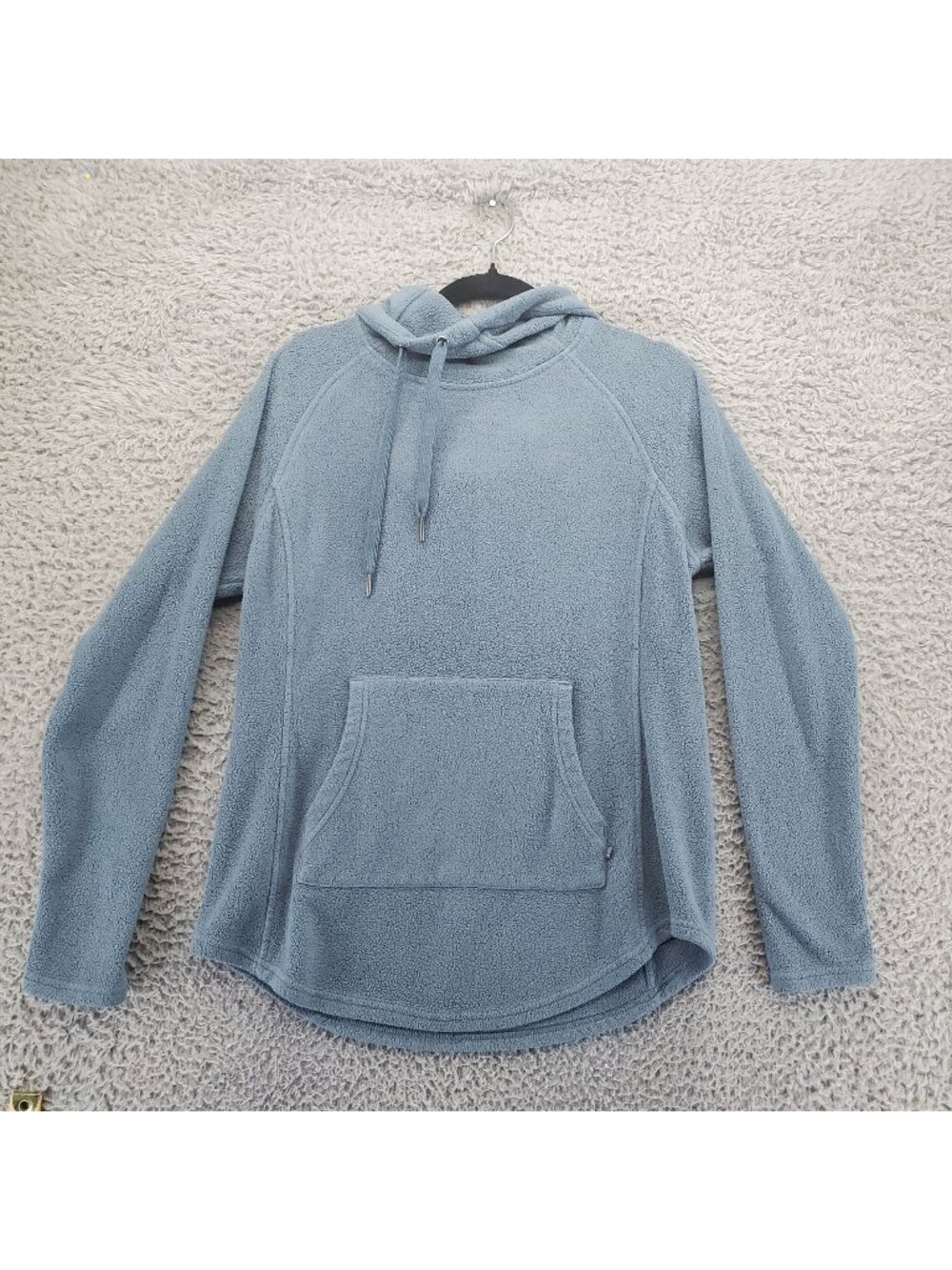 Free Fly Hoodie Womens Medium Blue Bamboo-Blend Performance Fleece
